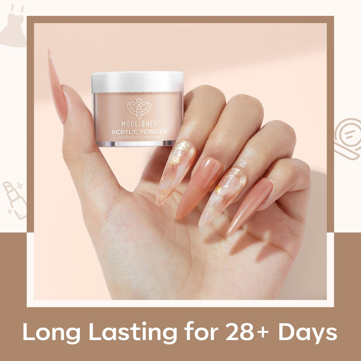 modelones open jar revealing milky-brown tone useful for natural-looking overlays