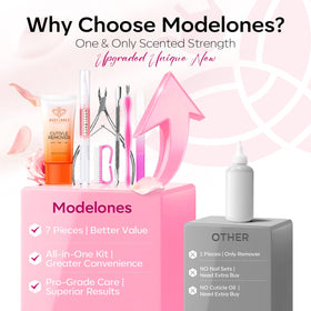 modelones kit being used on hands for neat, salon-style prep