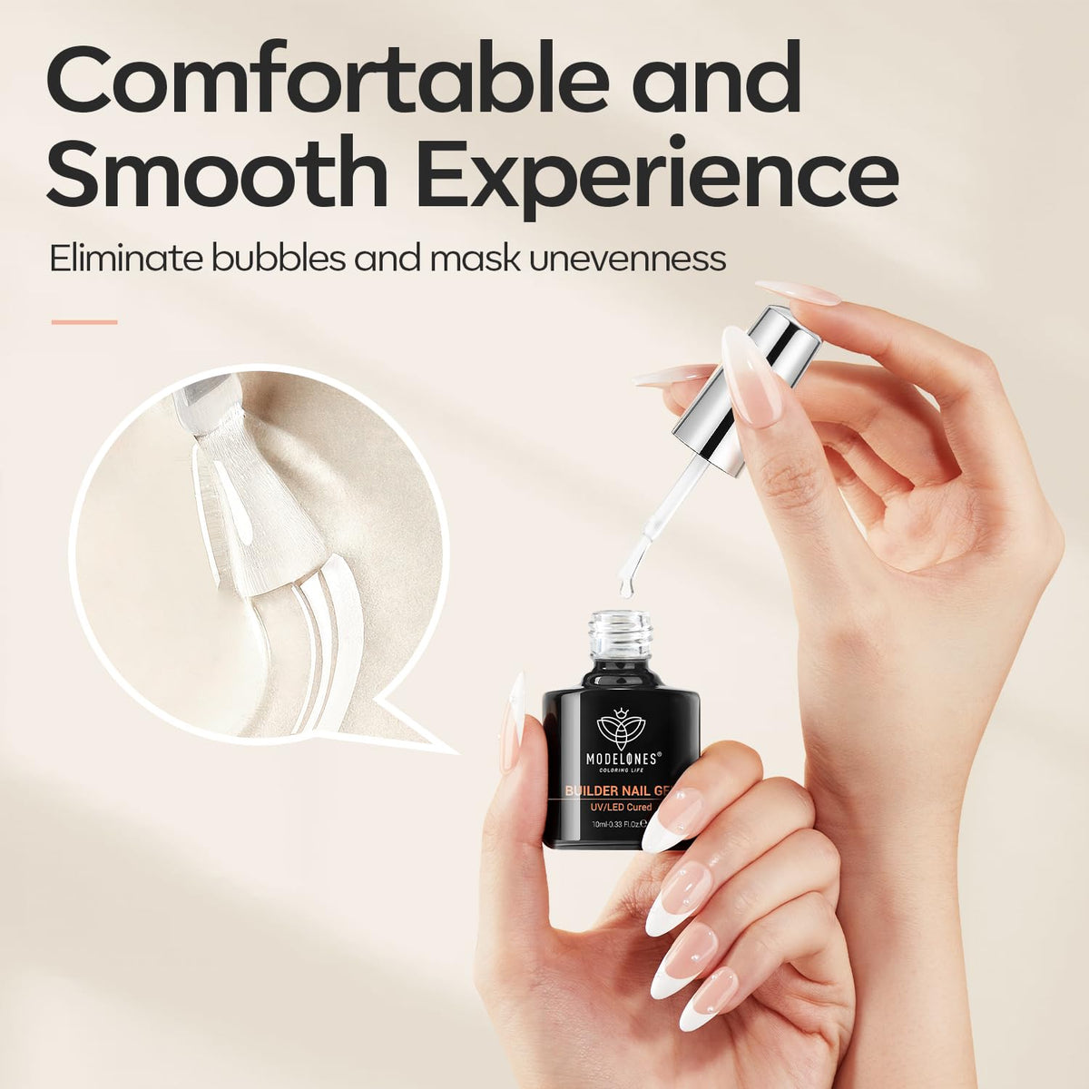 modelones ingredient label close-up showing low-odor, non-toxic formula benefit