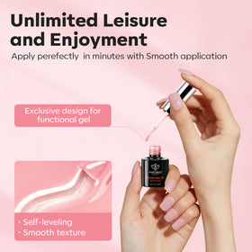 modelones length extension demo using gel to build and shape nail tip
