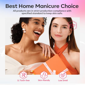 modelones lifestyle at-home manicure demonstrating salon results