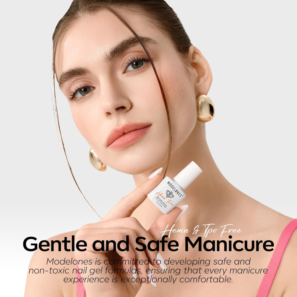 modelones lifestyle scene of at-home manicure demonstrating easy use
