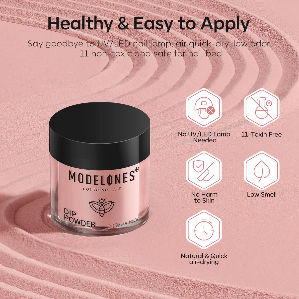 modelones lifestyle flatlay of manicure setup showing convenient at-home salon experience
