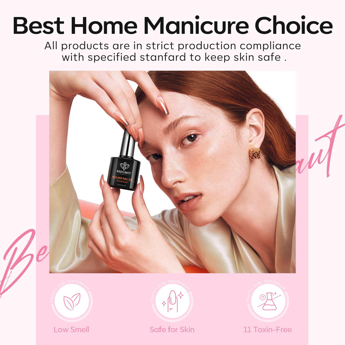 modelones hands in everyday setting showing durable, salon-quality wear