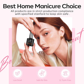 modelones hands in everyday setting showing durable, salon-quality wear