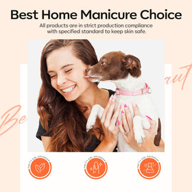 modelones lifestyle home manicure setup showing easy at-home results