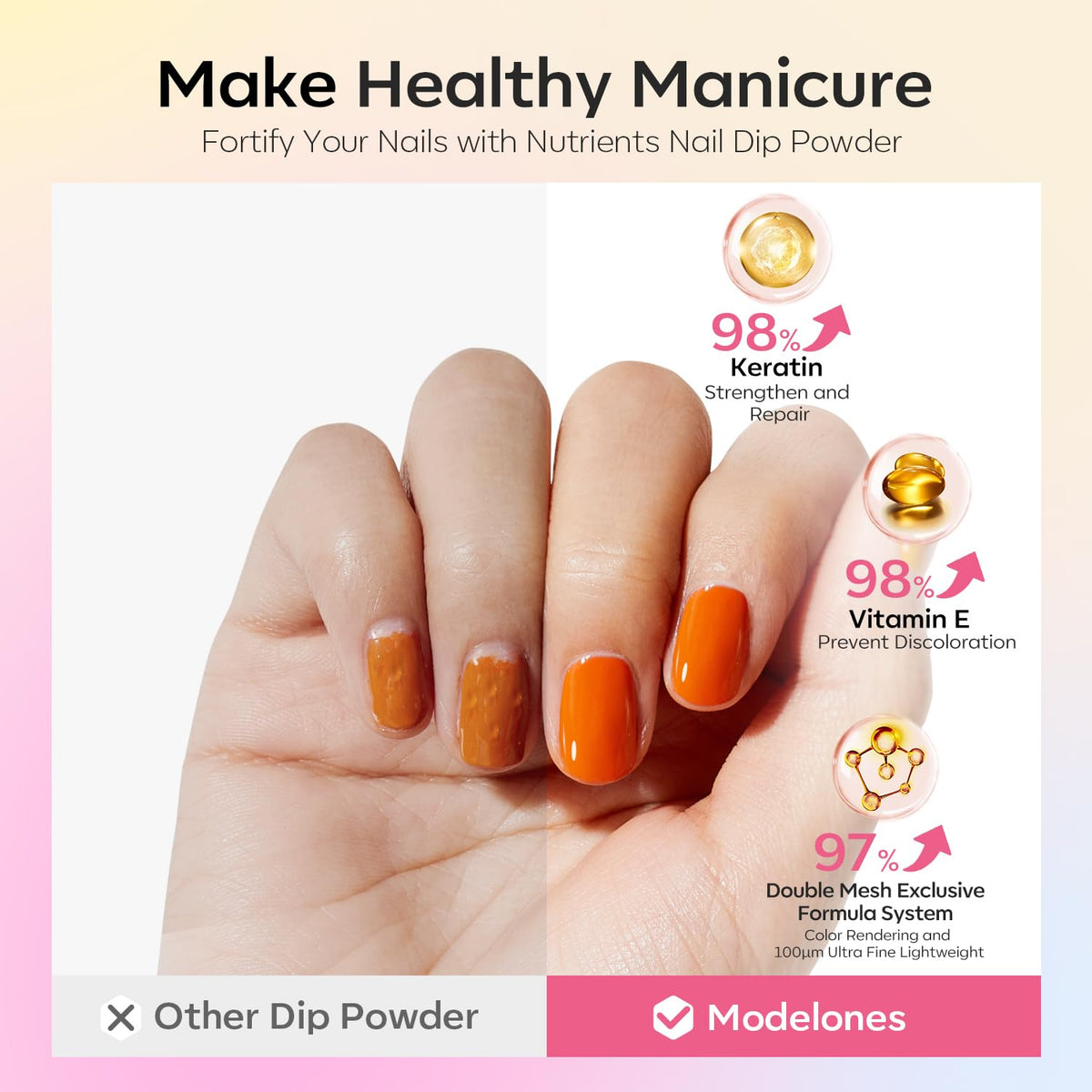 modelones lifestyle manicure scene with finished nails illustrating professional-looking results