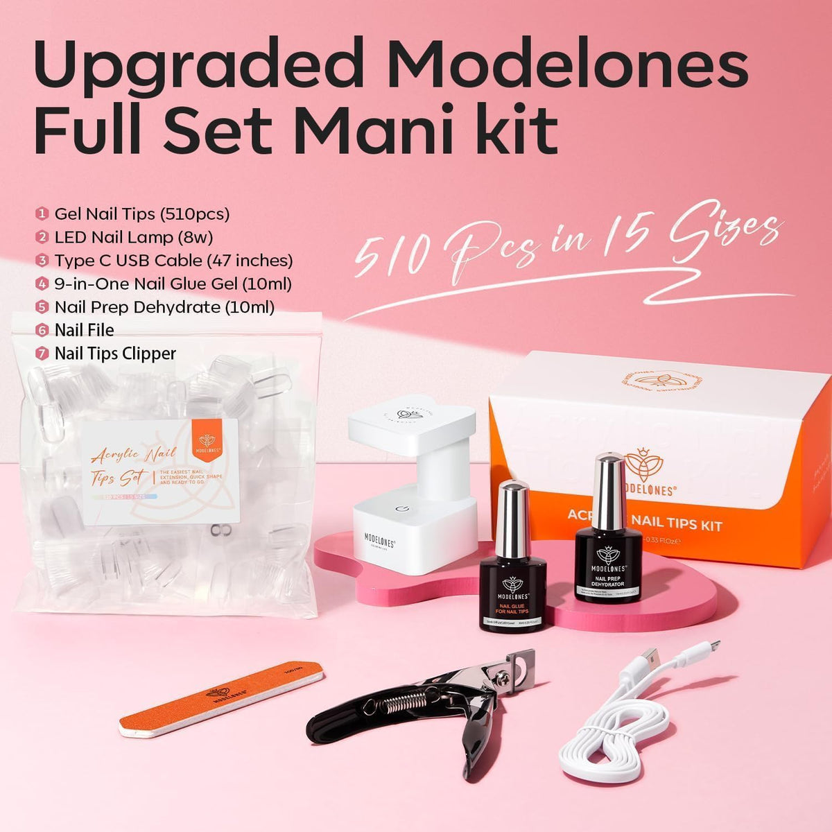 modelones lifestyle manicure setting showing polished at-home results