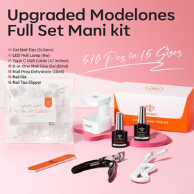 modelones lifestyle manicure setting showing polished at-home results