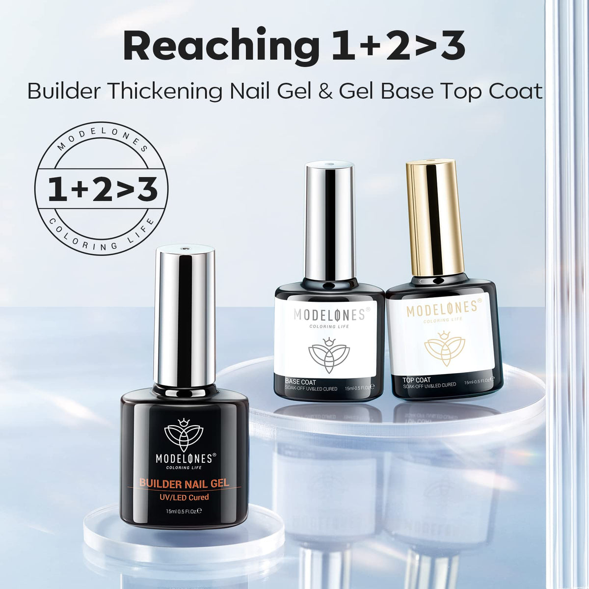 modelones lifestyle salon setup showing professional-looking gel manicure results