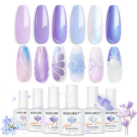 modelones lifestyle image of spring manicure showcasing wearable color combos