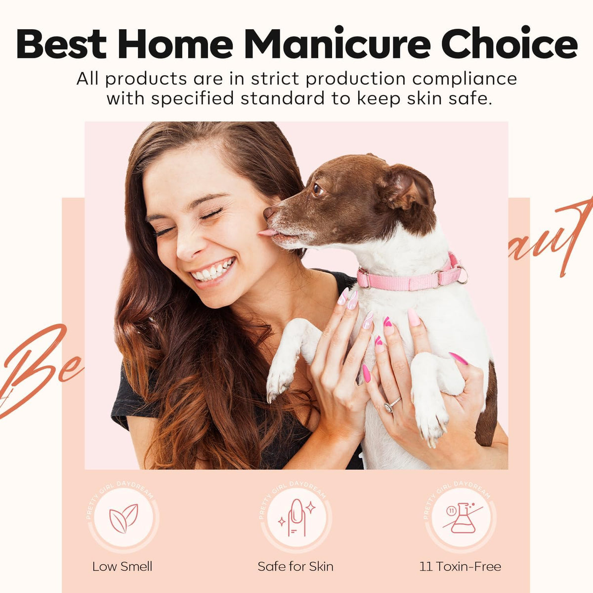 modelones on vanity with tools highlighting salon-quality at-home manicure