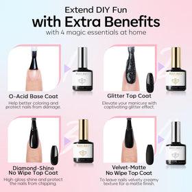 modelones matte topcoat swatch showing velvet finish benefit