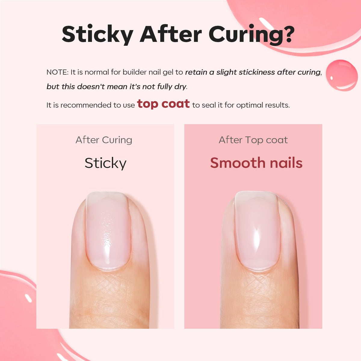 modelones model hand in use applying builder gel for salon-style length