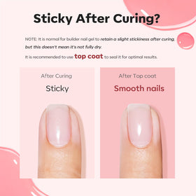 modelones model hand in use applying builder gel for salon-style length