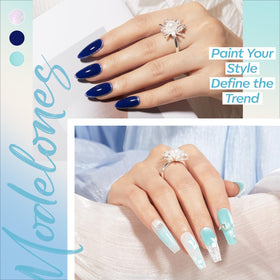 modelones polka dot nail art in use demonstrating creative effects