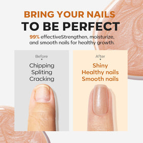 modelones before and after nails showing smoother stronger appearance benefit