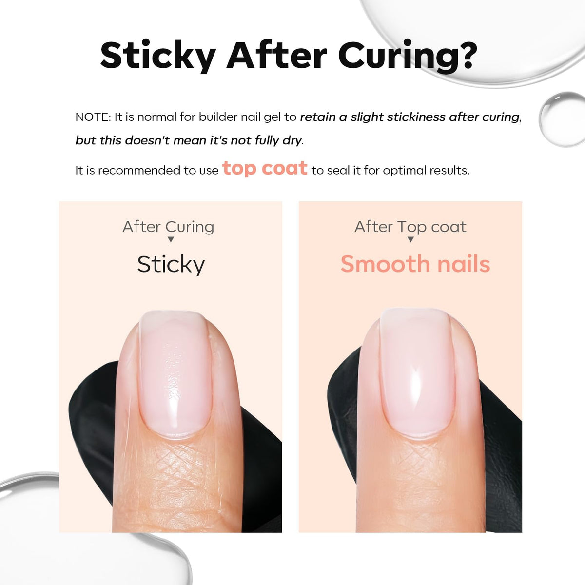 modelones before and after nails showing stronger, longer nails benefit