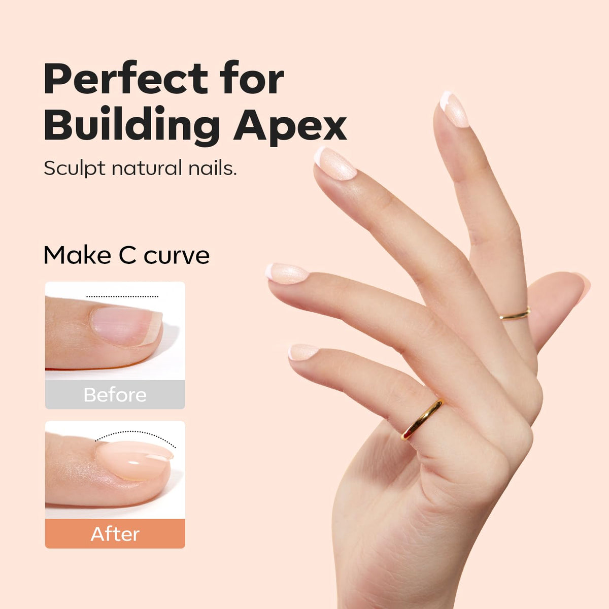 modelones nail extension process in use demonstrating secure tip adhesion