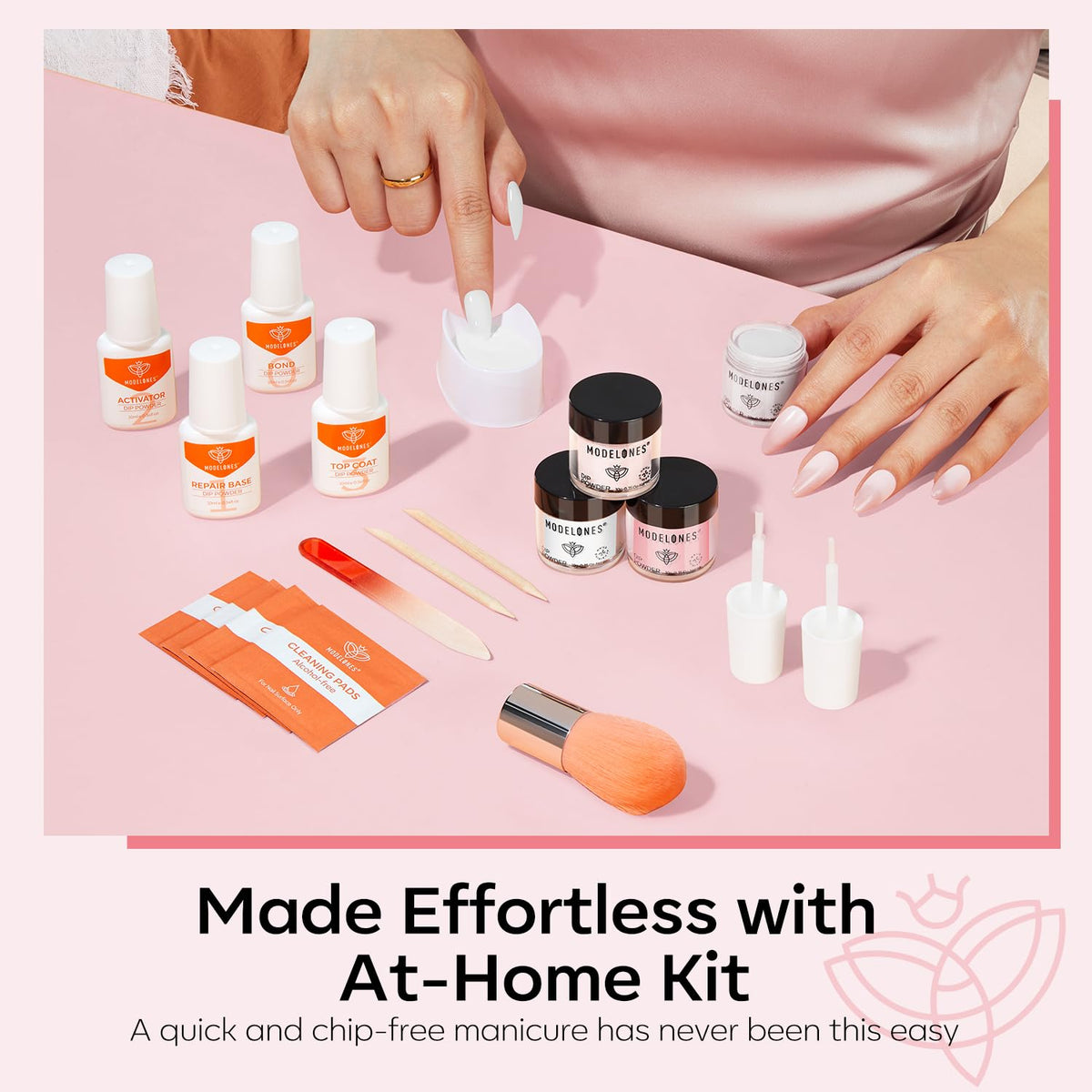 modelones nail finish shine detail showing smooth glossy result for polished look