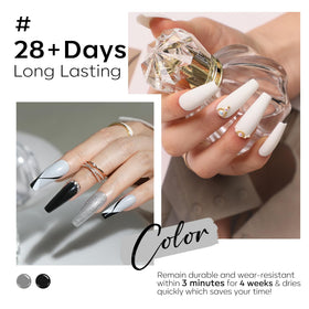 modelones nail swatch on model hand showing real-tone results and wear benefit