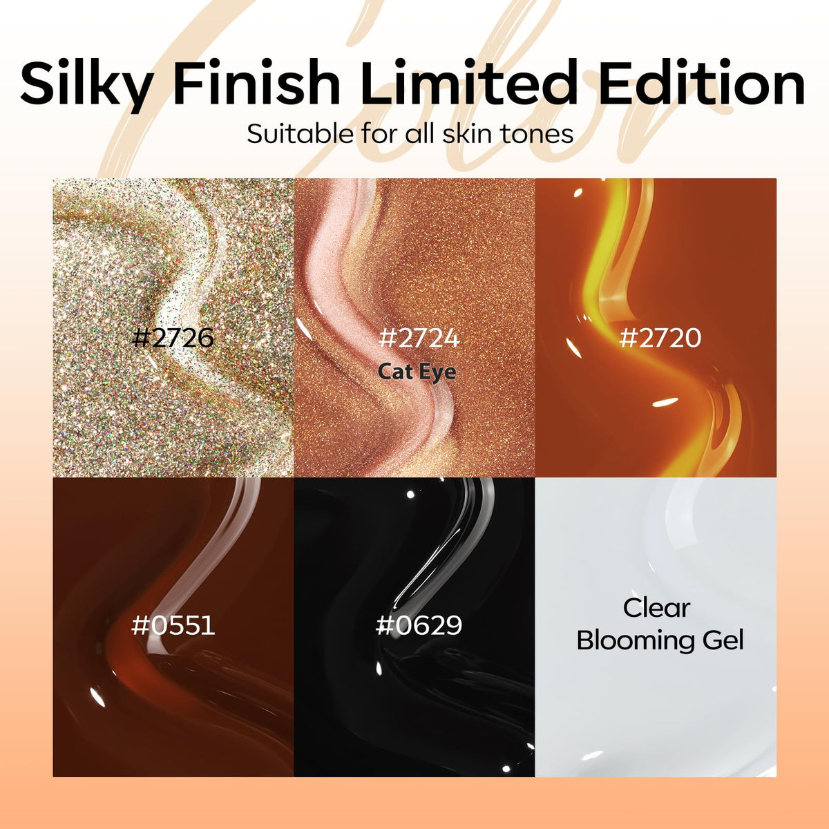 modelones nail swatch fan presenting six colors for quick color planning