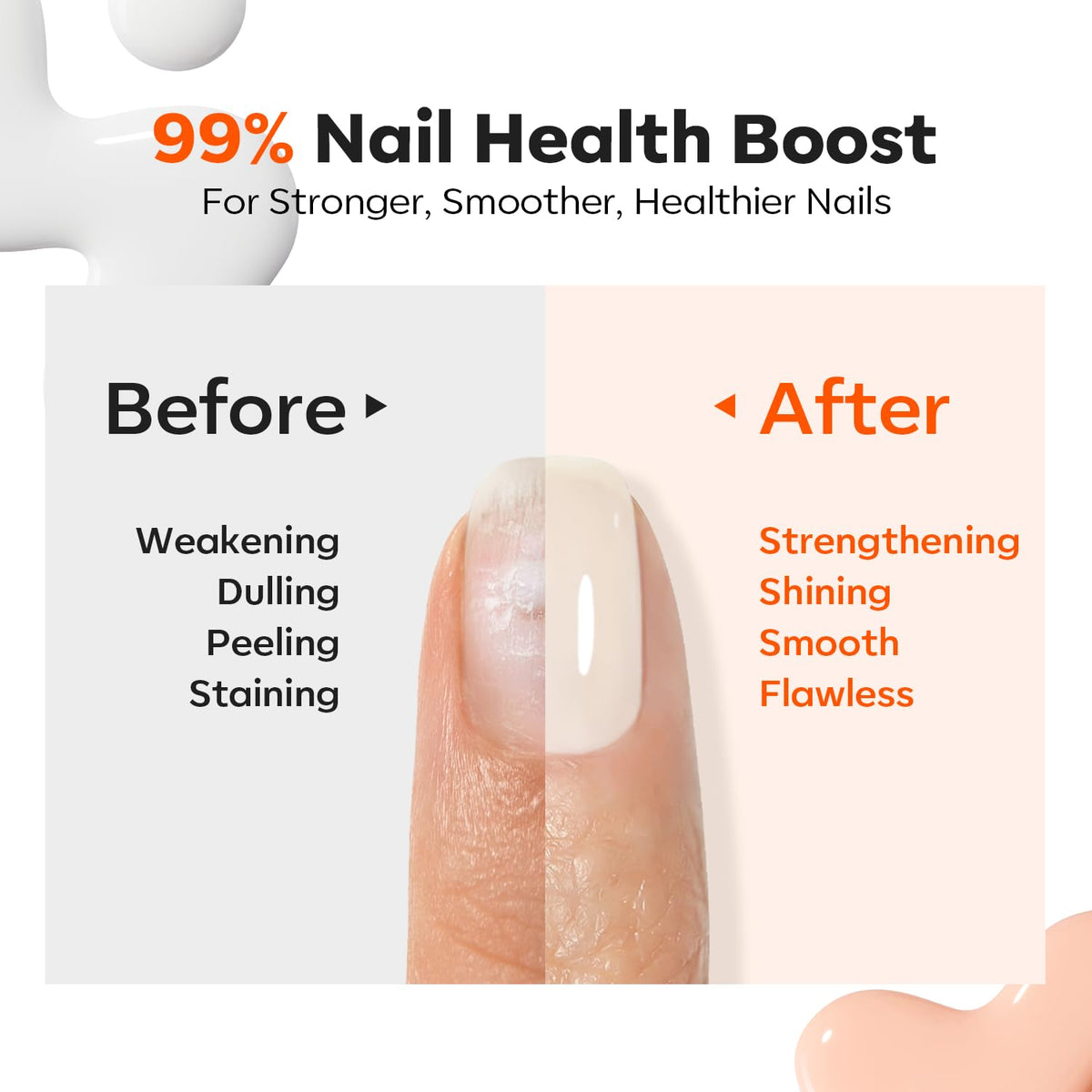 modelones nude orange bottle detail showing warm natural tint