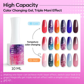 modelones polish on nails warm tone showcasing vibrant warm color change