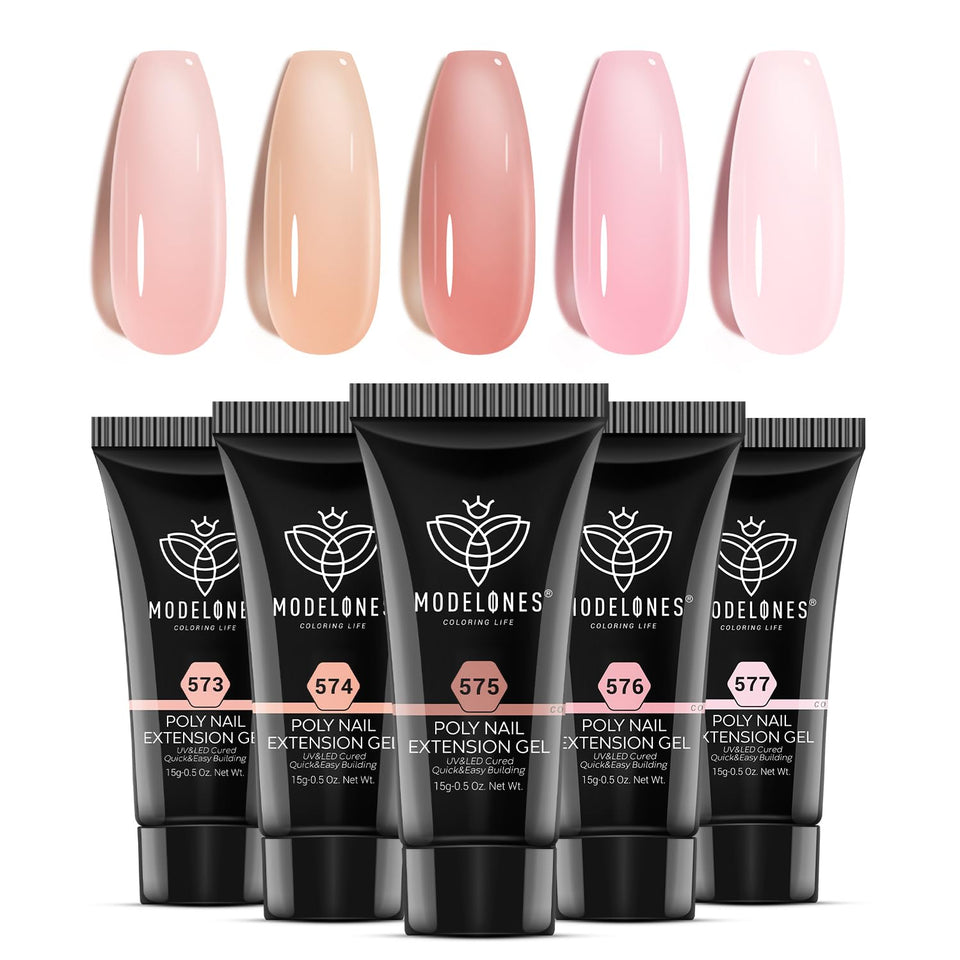 modelones front packaging showing five jelly gel tubes and kit contents for easy identification