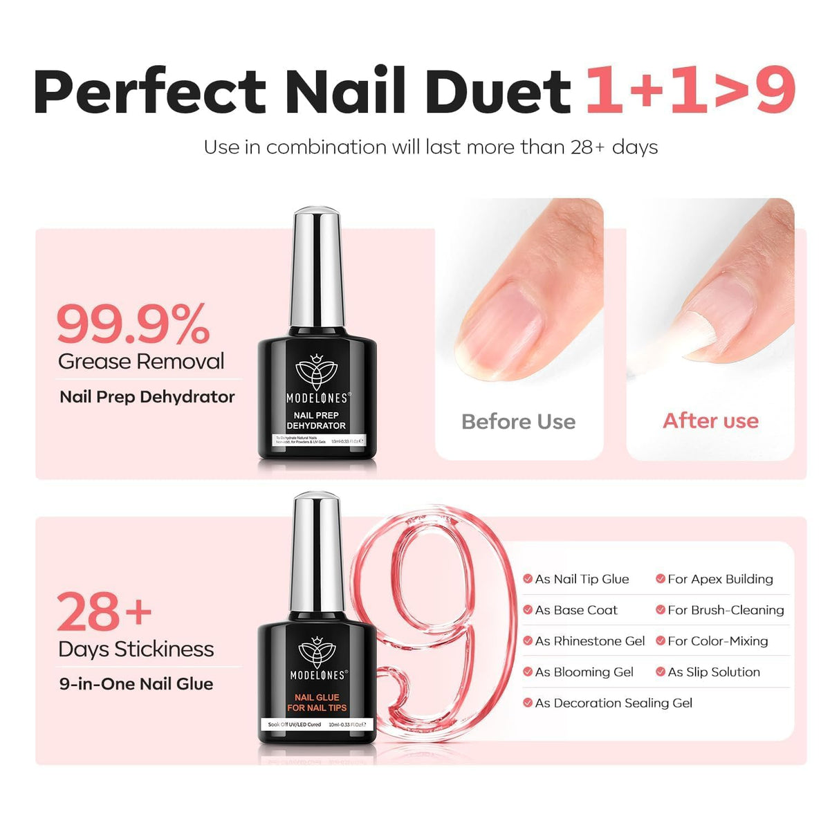 modelones portable uv led lamp curing nails quickly for salon-quality finish