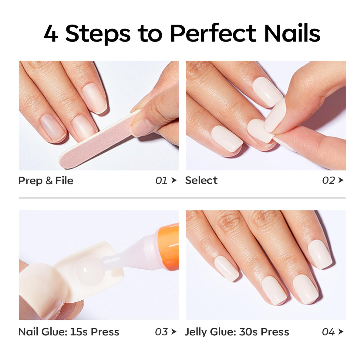 Modelones removal and reuse cleaned nails demonstrating long-lasting reusability