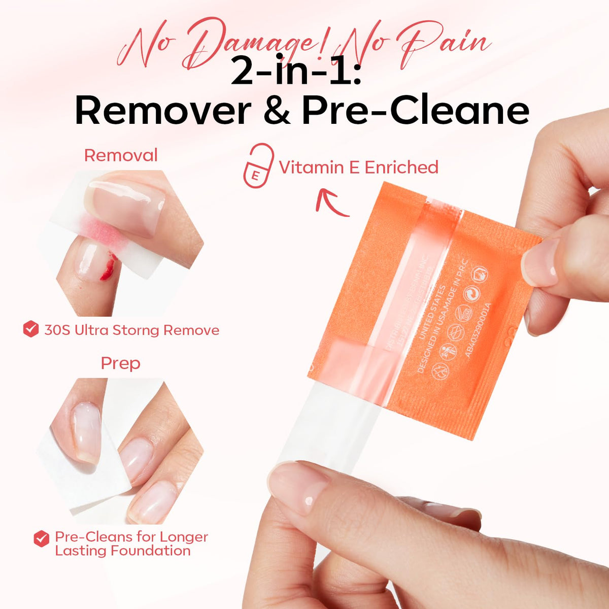 modelones stack of larger remover pads for fast polish removal