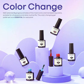 MODELONES finished salon-style manicure on model showing long-lasting glossy result
