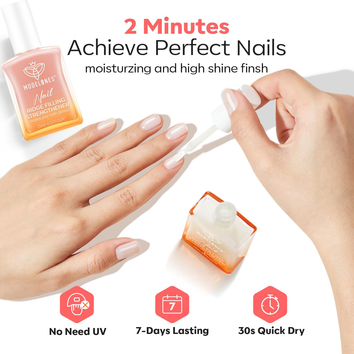 modelones 15ml bottle in hand for size and travel convenience