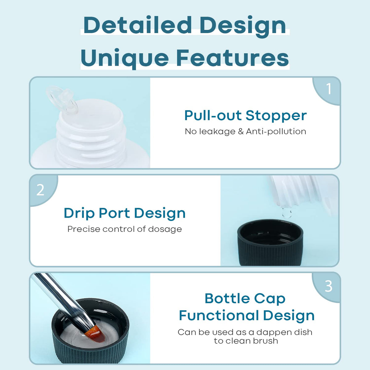 modelones bottle next to a hand showing scale and travel-friendly size benefit