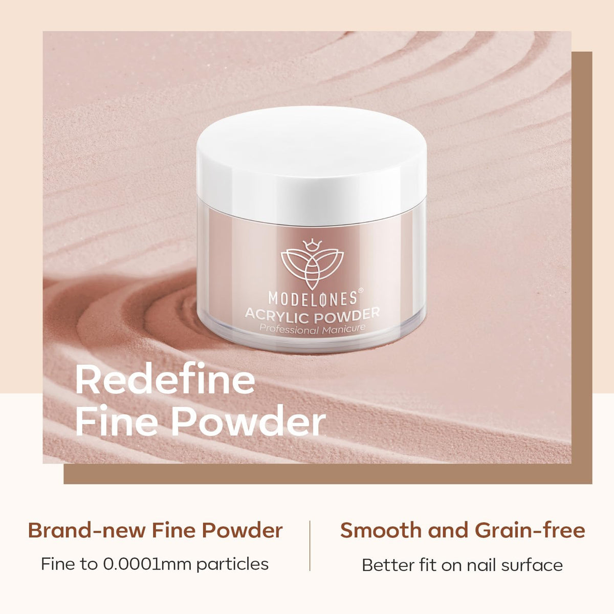 modelones jar beside coin illustrating 10g size for portable salon supply