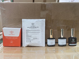 modelones bottles beside a hand for scale showing compact travel friendly benefit