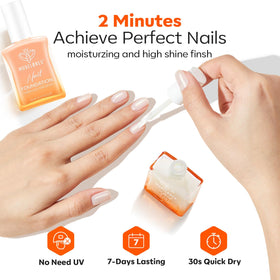 modelones size scale next to fingers showing 15ml bottle proportion