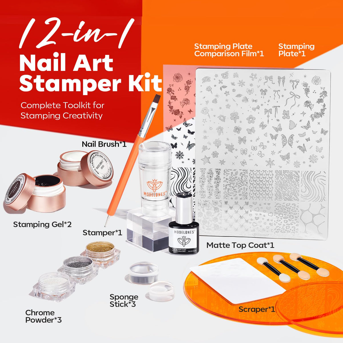 modelones stamping plate close-up highlighting detailed pattern clarity