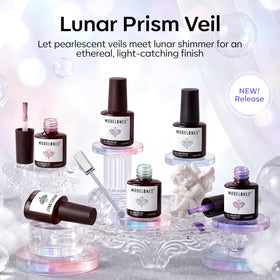 modelones swatch fan displaying six pearlescent shades for color selection