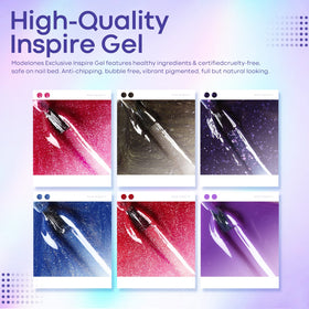 MODELONES demo of temperature change on nails showing dynamic color shift benefit