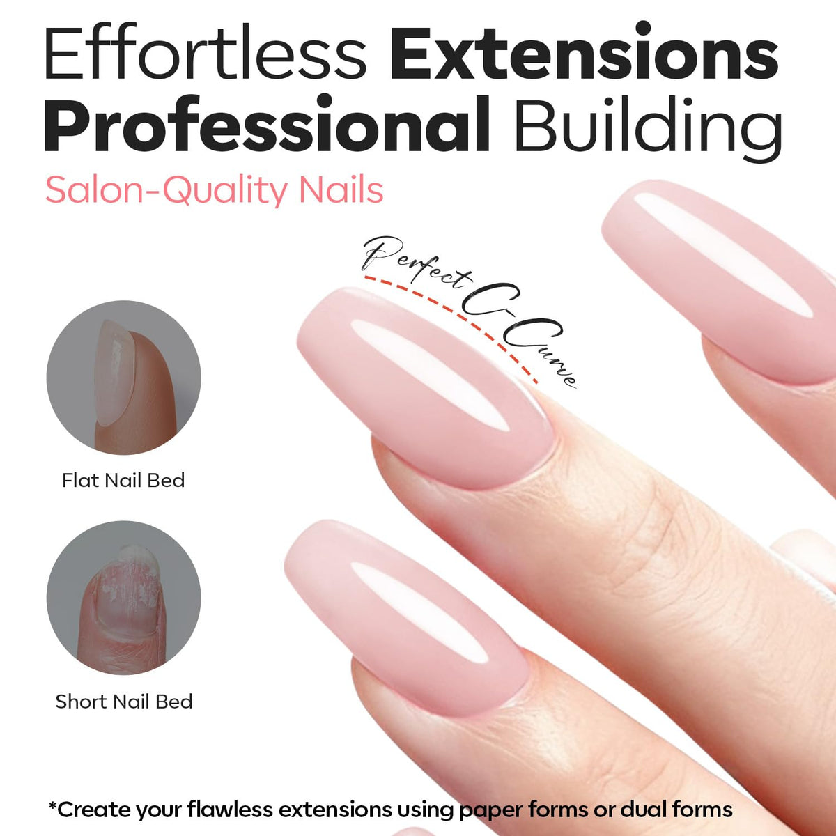 modelones close-up of thick self-leveling gel texture for easy shaping benefit