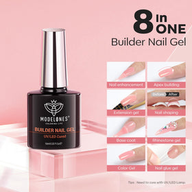 modelones gel bead texture close-up highlighting self-leveling and sculpting benefit