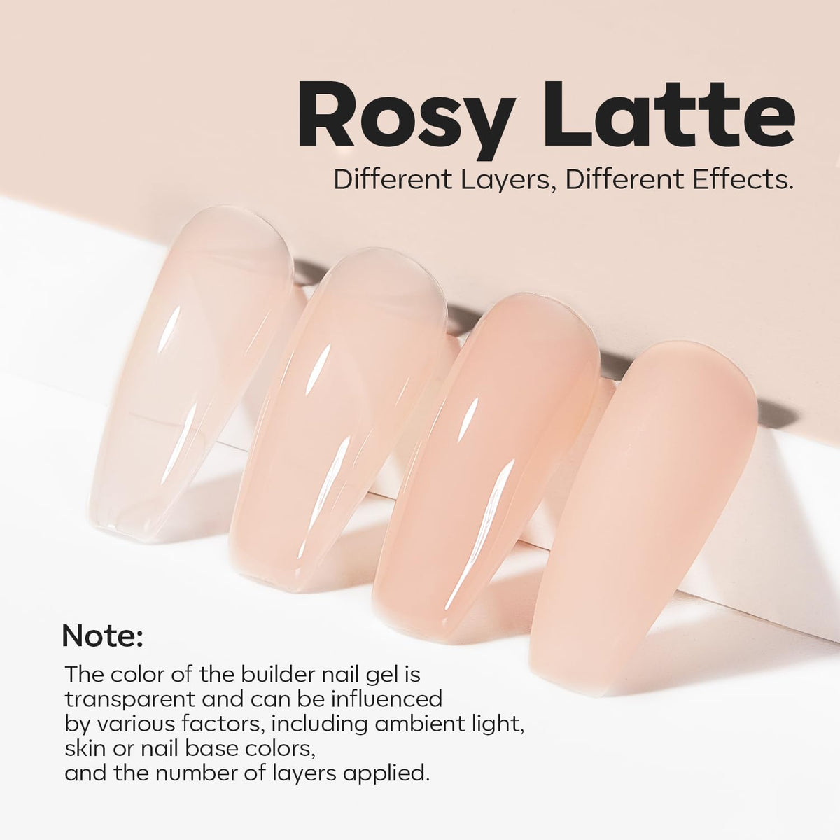 modelones gel texture swipe demonstrating self-leveling and control