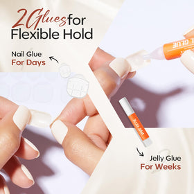 modelones glossy finish detail showing multi-layered gel look for durable shine