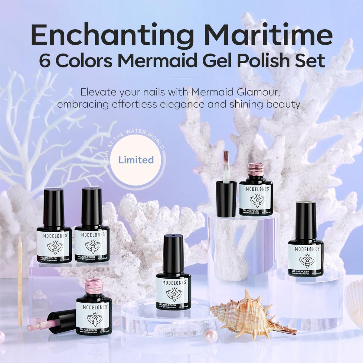 modelones texture shimmer closeup revealing aurora pearl particles for eye-catching depth