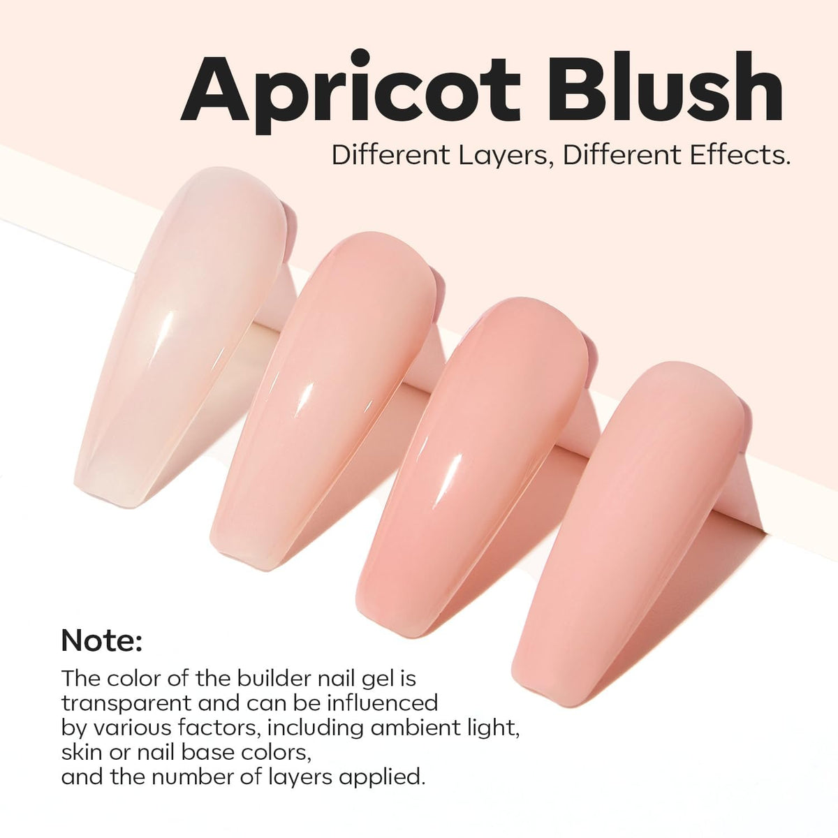 modelones gel texture on swatch stick showing self-leveling and thickness
