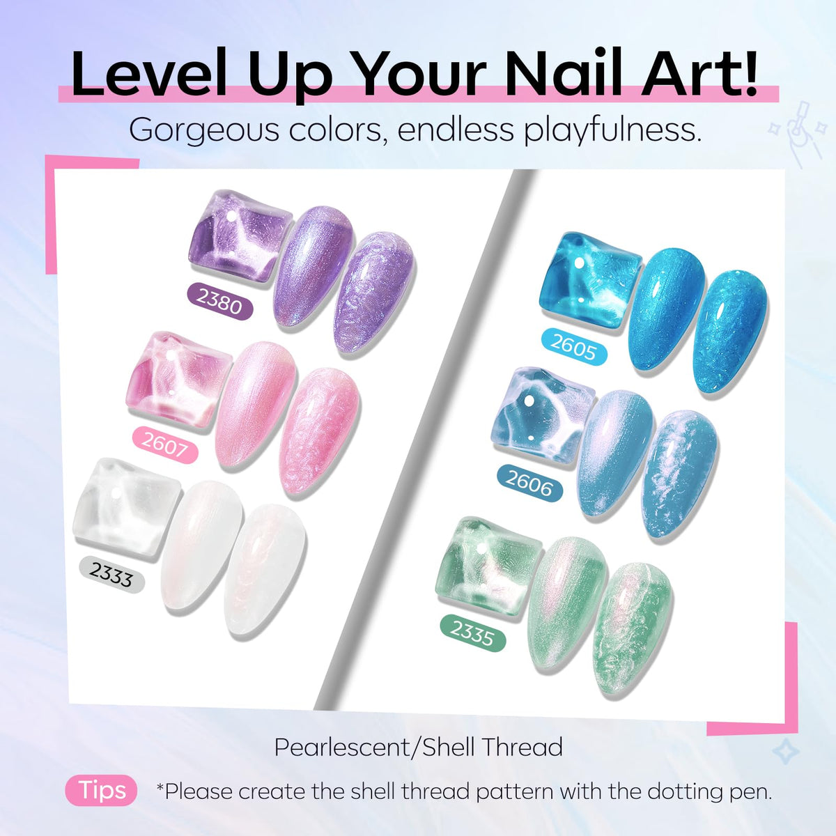 modelones pink swatch texture showing iridescent pearl shimmer for eye-catching color shift
