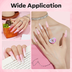 modelones gel securing a tip and rhinestone for durable decorative nail application
