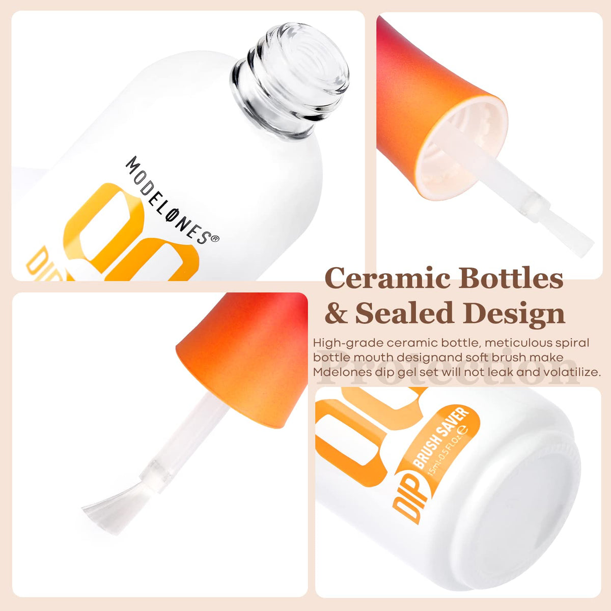 modelones tools and bottles styled in a salon setting to show convenience and pro results